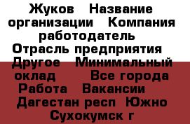 Жуков › Название организации ­ Компания-работодатель › Отрасль предприятия ­ Другое › Минимальный оклад ­ 1 - Все города Работа » Вакансии   . Дагестан респ.,Южно-Сухокумск г.